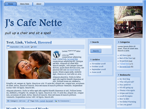 J's Cafe Nette bleu